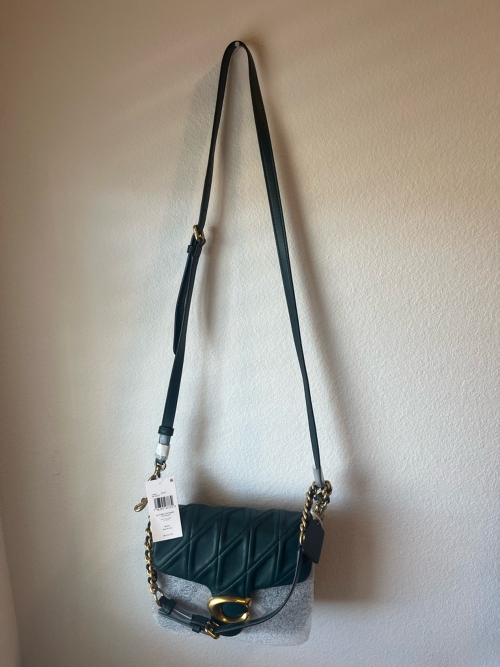 NWT COACH Times Square Tabby Shoulder Bag 20 Medium Forrest Green